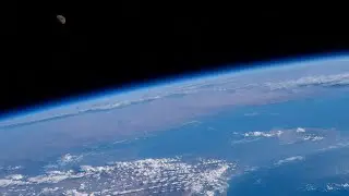 La TIERRA y la LUNA desde la Estaci&oacute;n Espacial Internacional (4K)