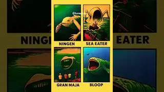 Who Swallowed Whom? El Gran Maja vs Bloop #elgranmaja #bloop #seaeater #ningen #shorts #deepsea