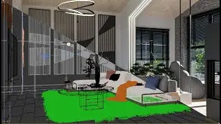 Rendering a Modern Kitchen & Living Room | 3ds Max + Corona Renderer Workflow