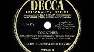 1944 HITS ARCHIVE: Together - Dick Haymes & Helen Forrest