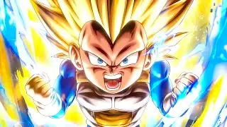 (Dragon Ball Legends) LF MINI SSJ3 VEGETA DECIMATES WITH BLUE CARDS AND OVERDRIVES! VERY NICE DAMAGE