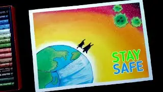 Drawing of Coronavirus / Save Earth From Coronavirus / Awareness Drawing | Multi Art