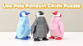 🐧Low Poly Penguin Chick Puzzle (Free STL)