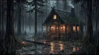 Forest Cabin After Rain 🌧 | Soft Rain Ambience for Deep, Peaceful Sleep and Relaxing Rain Nights