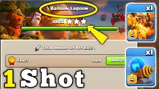 1 Shot Ballon Lagoon with Sparky & Super Dragon in Clan Capital