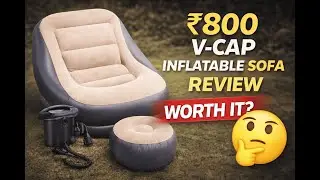 V-Cap Inflatable Sofa Review | With Air Pump & Footstool | Worth It?
