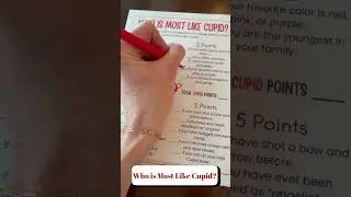 Who Is Most Like Cupid? Cute Valentine's Game