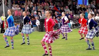 Highland dancing display by Julie Young Dance Studios during 2025 City of Perth Salute in Scotland