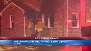 Woman, child taken to hospital after fire on D View Avenue in Norfolk