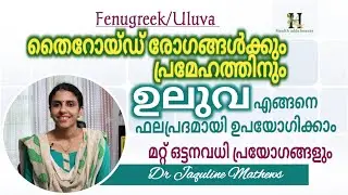 Uluva | Fenugreek | Uluva | For Diabetes and Thyroid Diseases | Dr Jaquline Mathews BAMS