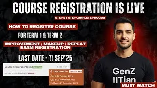 Course Registration is LIVE | Don't Miss This | Gen-Z IITian