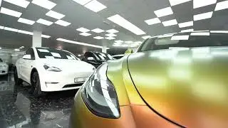 Tesla Model Y Color Change l Tesla l Wrapping l Eliteshine l #carwrapping #carwrap #vinylwrap #car