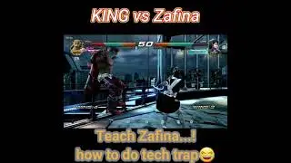 King vs Zafina | how to do tech trap 😅😜 | Tekken7 | Season 4 | #shorts #shortvideo #Alisking