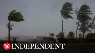Watch again: Tourists left stranded at Cancun airport after Hurricane Beryl makes landfall