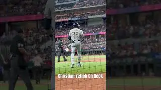 Christian Yelich on Deck #baseball #mlb #christianyelich #brewers #mvp #ondeck #hitting