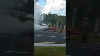 Pontevedra FL - Classic Car Engine Fire