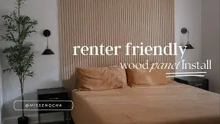 Easy Wood Slat Panel Install | Renter Friendly: Wood Veneer Hub Review