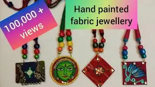 Fabric to Jewellery Transformation 😳🎨 | Handmade Jewellery Tutorial