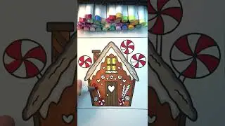 Color this Gingerbread House with Me!!