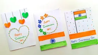 3 😍 White Paper 😍 Independence Day Greeting Card 2022 &bull; independence day card idea from White Paper