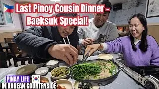 Pinay Life in Korean Countryside: Korean Boss Treat Us | Baeksuk| Pinoy cousins| Korean Culture