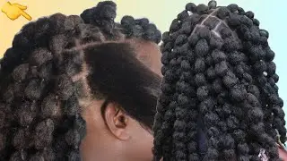 Fluffy kinky Hair#bubblebraid🚫rubber bands How to fix @JANEILHAIRCOLLECTION