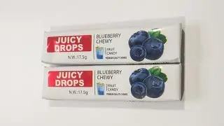 Juicy Drops Blueberry chewy fruit candy #foodie #viral #foodvlog #trending #foodies