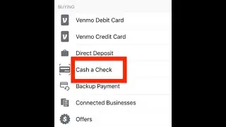 How to Deposit a Check on Venmo app