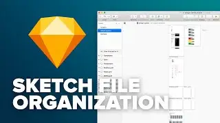 Sketch file organization for UI/web design