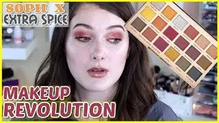 MAKEUP REVOLUTION SOPH X EXTRA SPICE PALETTE | Review + Tutorial || Lizabeth Moore