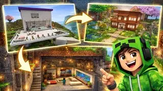 Minecraft Creative Mode in Hindi 😱 | Saare Houses Ka Tour | Vortex Gamer