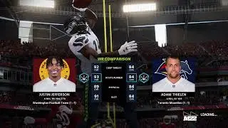 Madden NFL 22 Washington Football Team (Lamar Jackson) vs Toronto Mounties (Kirk Cousins)