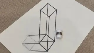 Mind-Blowing 3D Drawing of a Transparent Column | Amazing Optical Illusion Art