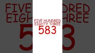 FIVE HUNDRED EIGHTY THREE 583, FIVE HUNDRED EIGHTY FOUR 584. COUNTING CLASS SHORTS