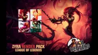 League of Legends Zyra Render Pack