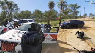 GTA V Merryweather Army Massacre at the Cayo Perico Island + 10 Star Escape [R.D.E. 4.1]