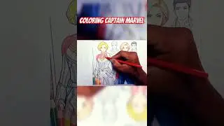 coloring captain marvel