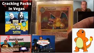 Las Vegas Pokemon Saves the World Event. Pulling a Shadowless Charizard in 2021 - Rocket 1st Box Buy