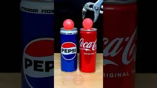 RHCB vs Pepsi Vs Coca Cola 😱 #satisfying #experiment #science #asmrsounds #rhcb #redhotballvs