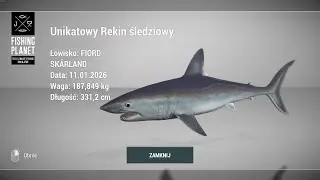 Fishing Planet Unique Norway Porbeagle Shark - SKARLAND FJORD NORWAY | Unikatowy Rekin Śledziowy