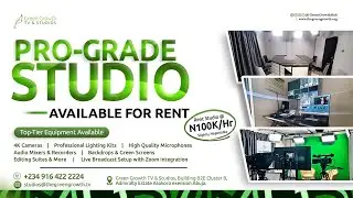 Affordable & Professional Studio Rental &ndash; Perfect for Creators, Professionals and TV Producers