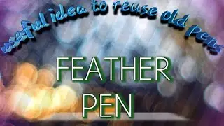 Feather pen//paper craft //easy//lockdowncraft//pen art