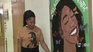 Polk County teacher using art during Black History Month