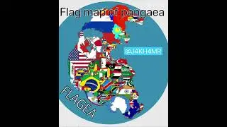 Flag map of Pangaea #geography #flag #map