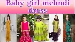 New party wear baby girl dress designs 2024/ baby girl Mayo Mehndi dress design ideas