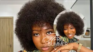 AFRO SUMMER WIG // ft. April Lace Wigs
