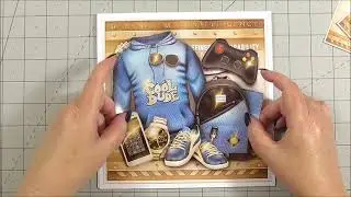 Craftsuprint Weekly Giveaway - Male Jeans Print Card For All Occasions Mini Kit by Atlic Snezana