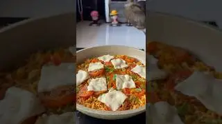 Spicy Maggi with Pan-Grilled Tomatoes & Cheesy bliss 🌶️🍅🧀