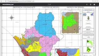 How to find Costa Rica Land Valuation Maps