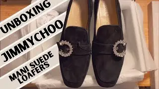 Unboxing Jimmy Choo Mani Suede Loafer (silent unboxing)